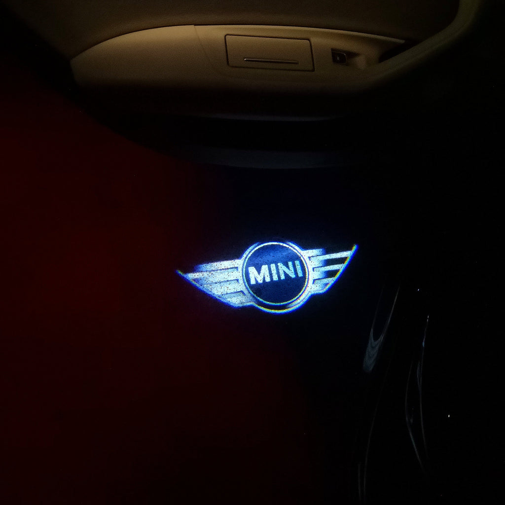 MINI LUCES DE PROYECTOR DE LOGOTIPO N ° 06 (cantidad 1 = 2 Película de Logo / 2 luces de puerta)