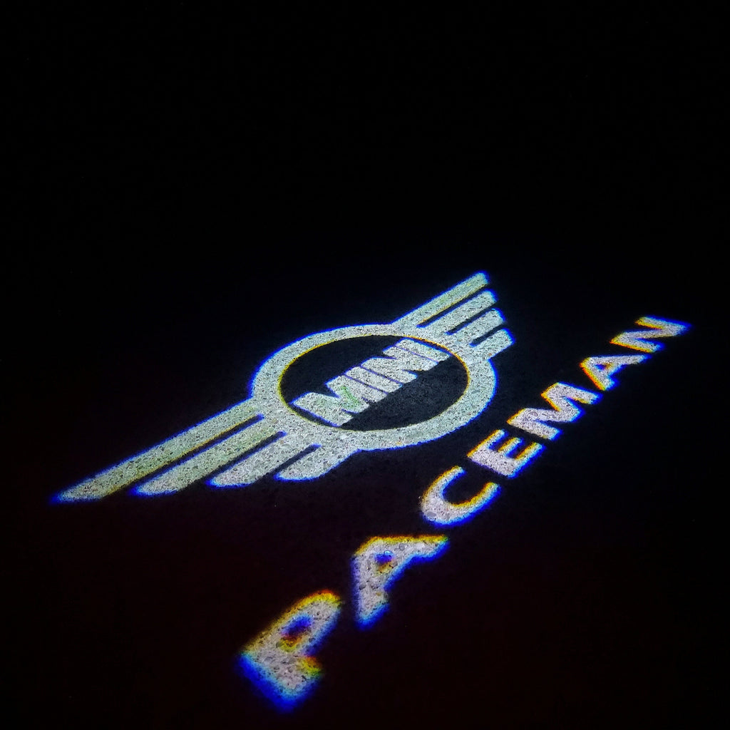 MINI PACEMAN LOGO PROJECROTR LIGHTS Nr.132 (Menge 1 = 2 Logo Film / 2 Türleuchten)