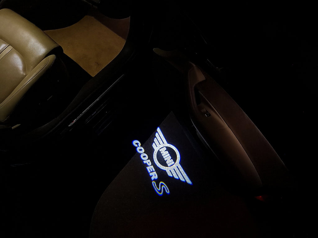 MINI COOPER S LOGO PROJECROTR LIGHTS Nr.27 (quantité 1 = 2 Logo Film / 2 feux de porte)