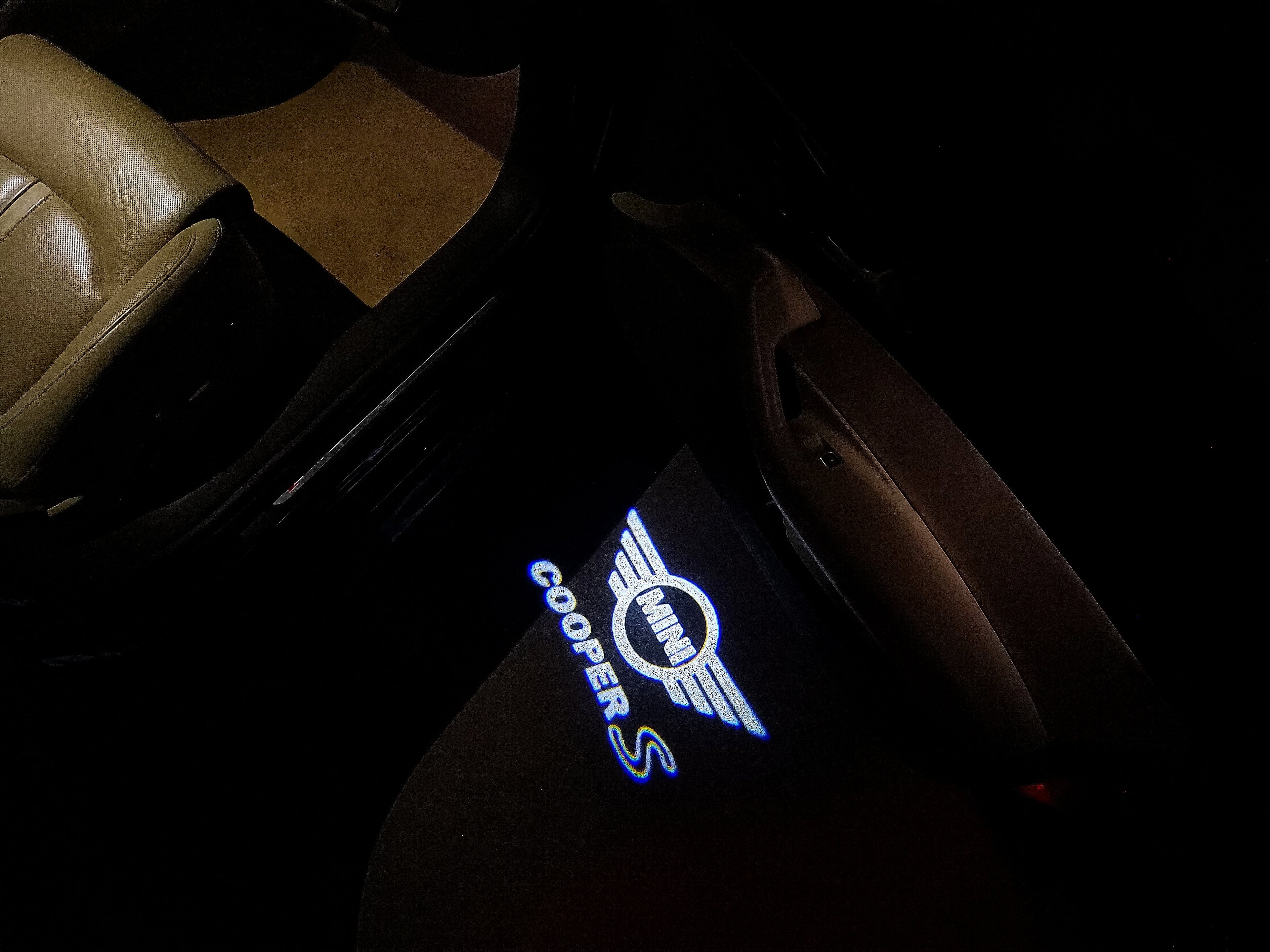MINI COOPER S LOGO PROJECROTR LIGHTS Nr.27 (quantité 1 = 2 Logo Film / 2 feux de porte)