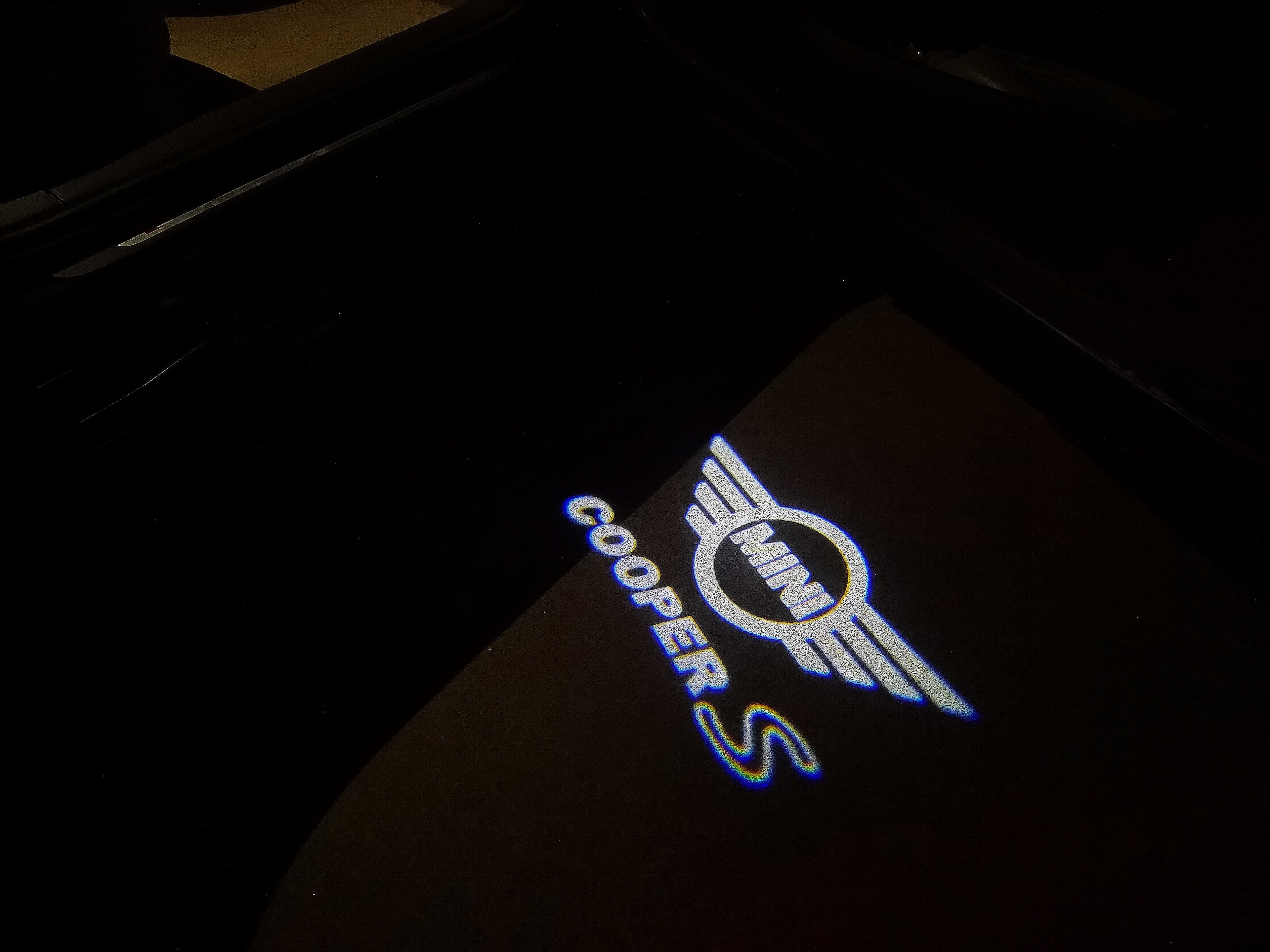 MINI COOPER S LOGO PROJECROTR LIGHTS Nr.139 (quantità 1 = 2 Logo Film / 2 luci porta)