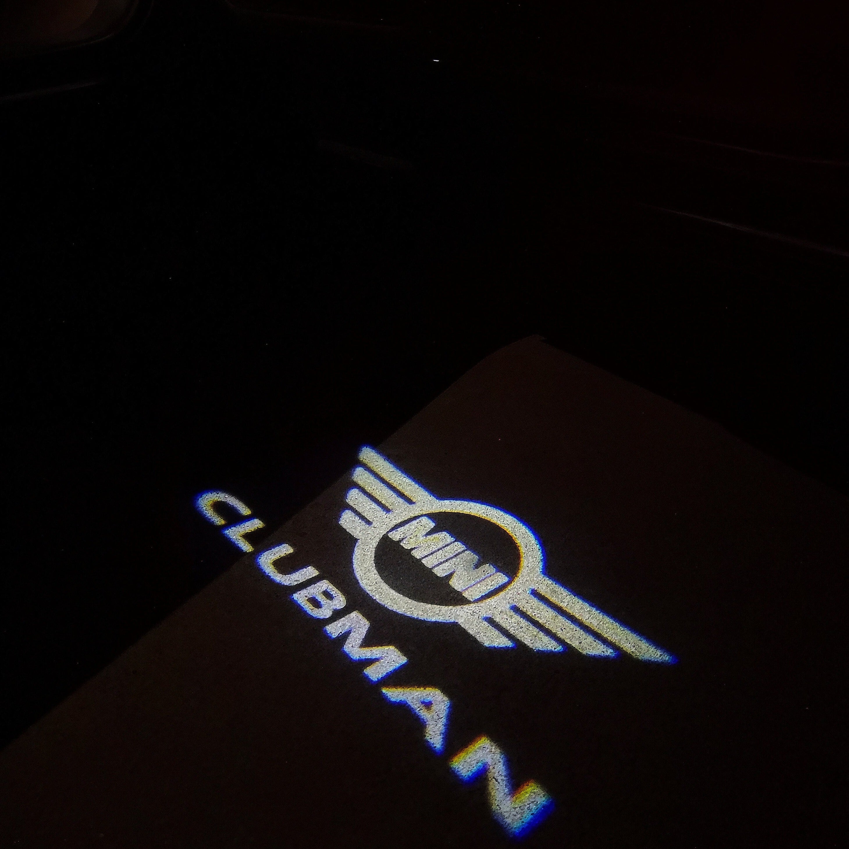 MINI CLUBMAN LOGO PROJECTOR LIGHTS Nr.135 (Menge 1 = 2 Logo Film / 2 Türlichter)