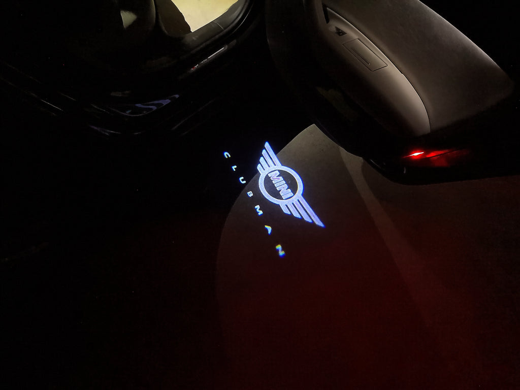 MINI CLUBMAN LOGO PROJECROTR LIGHTS Nr.143 (quantité 1 = 2 Logo Film / 2 feux de porte)