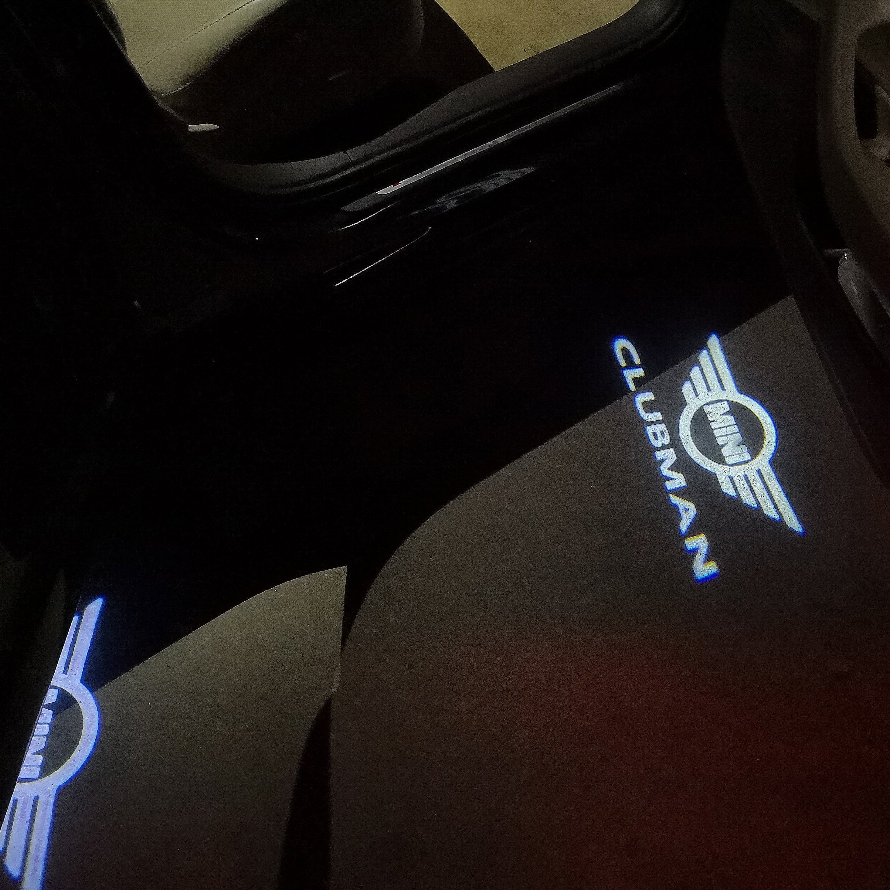 MINI CLUBMAN LOGO PROJECTOR LIGHTS Nr.135 (Menge 1 = 2 Logo Film / 2 Türlichter)