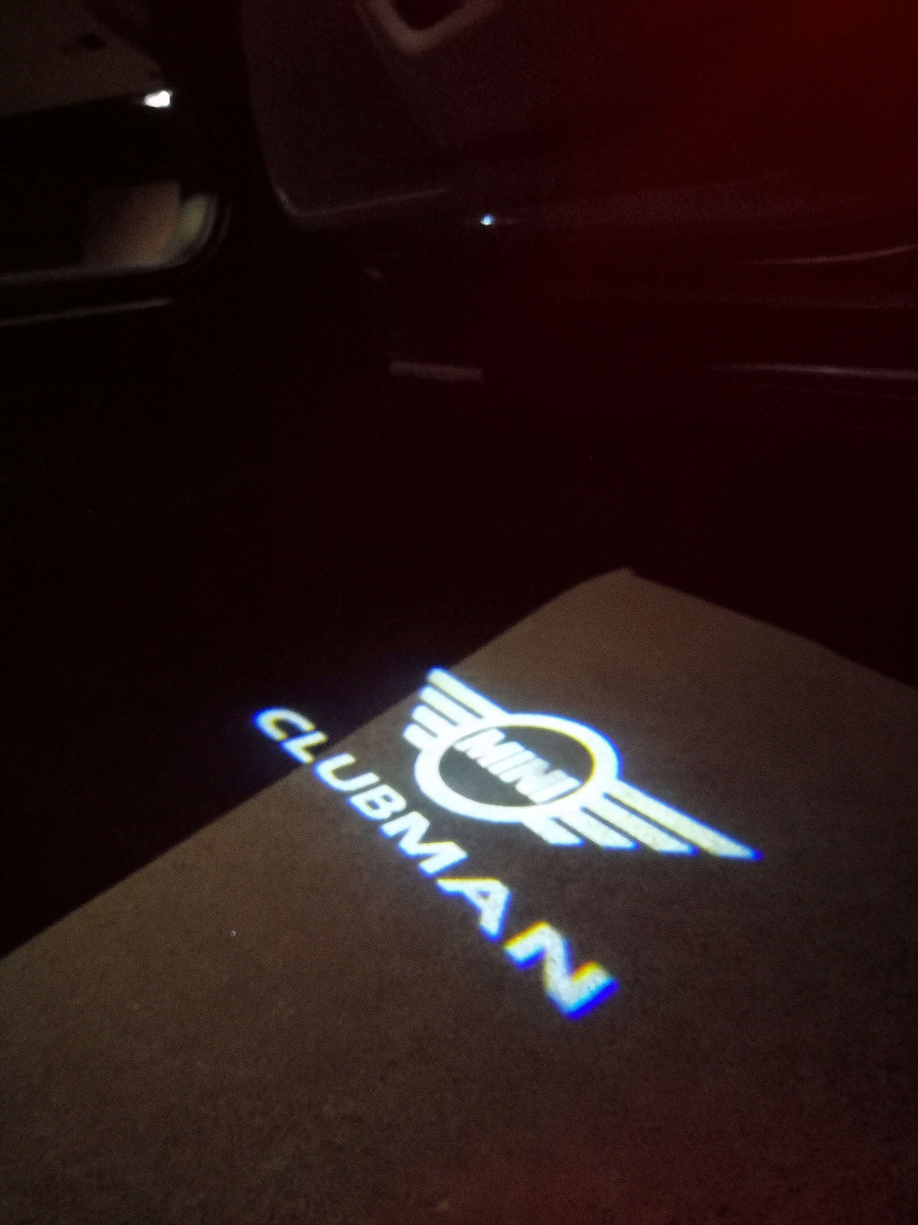 MINI CLUBMAN LOGO PROJECTOR LIGHTS Nr.135 (Menge 1 = 2 Logo Film / 2 Türlichter)