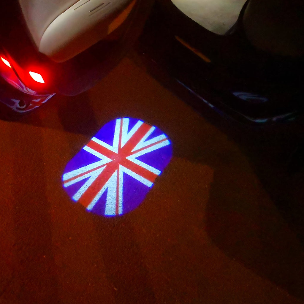 BRITANNIQUE NATIONAL FLAG LOGO PROJECROTR LIGHTS Nr.46 (quantité 1 = 2 Logo Film / 2 feux de porte)