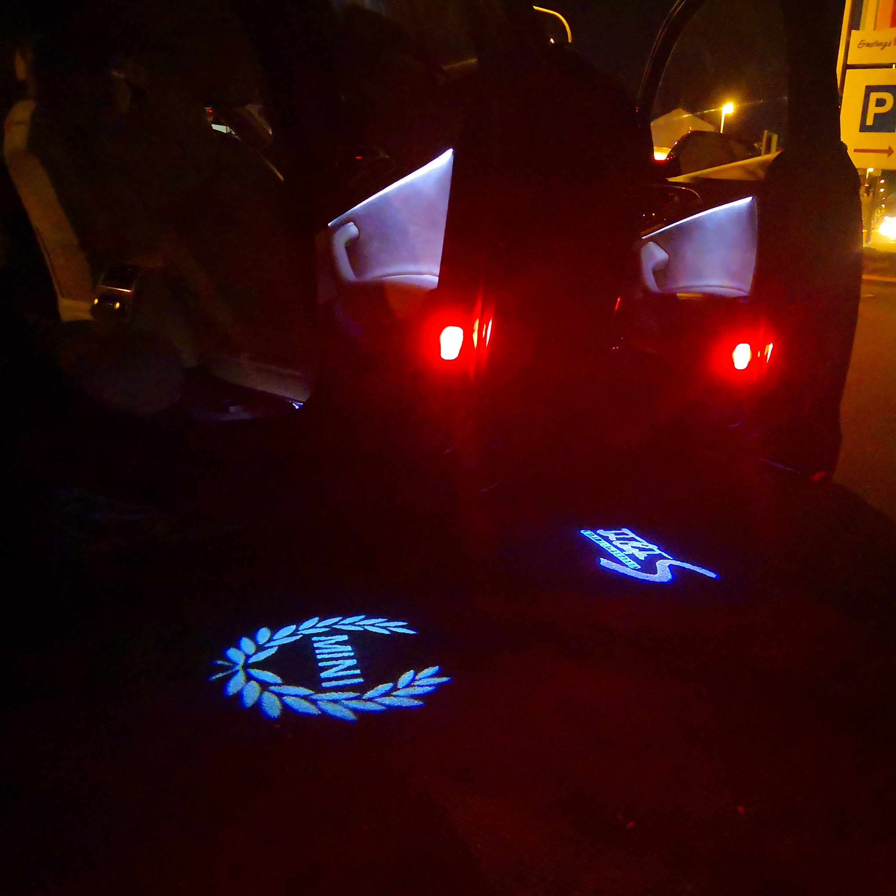 JOHN COOPER LOGO PROJECROTR LIGHTS Nr.107 (Menge 1 = 2 Logo Film / 2 Türleuchten)