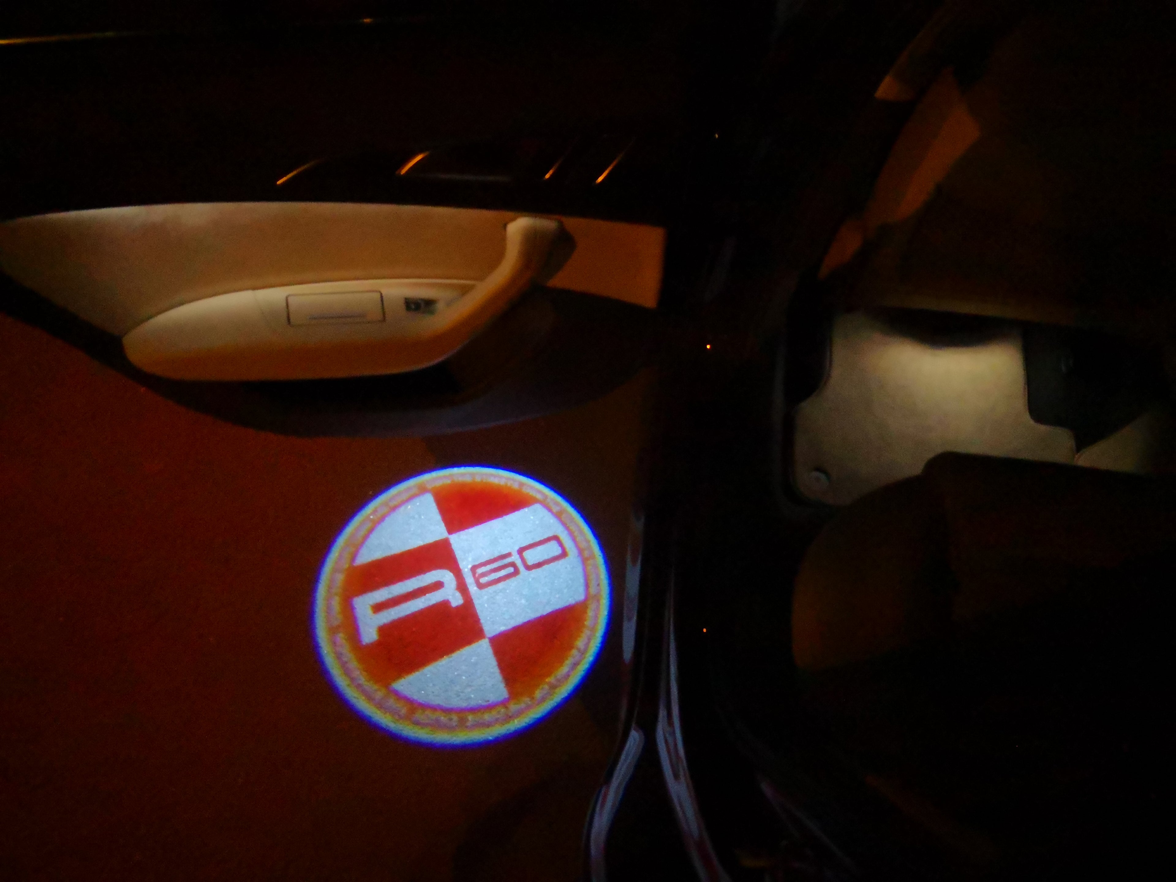 MINI R 60 LOGO PROJECROTR أضواء Nr.155 (كمية 1 = 2 شعار فيلم / 2 أضواء الباب)