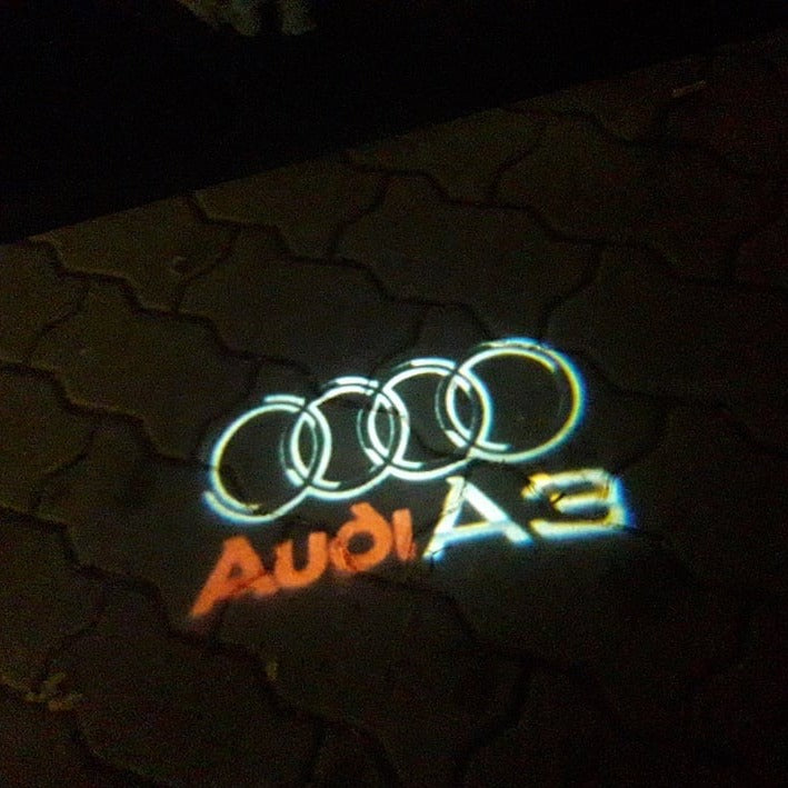 AUDI LOGO PROJECTOT LIGHTS Nr.41 (quantità 1 = 2 Logo Films /2 luci porta)