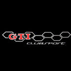 Fokkswagen الباب يضيء GTI Logo Nr. 19 (الكمية 1 = 2 شعار / مصباح بالباب 2)
