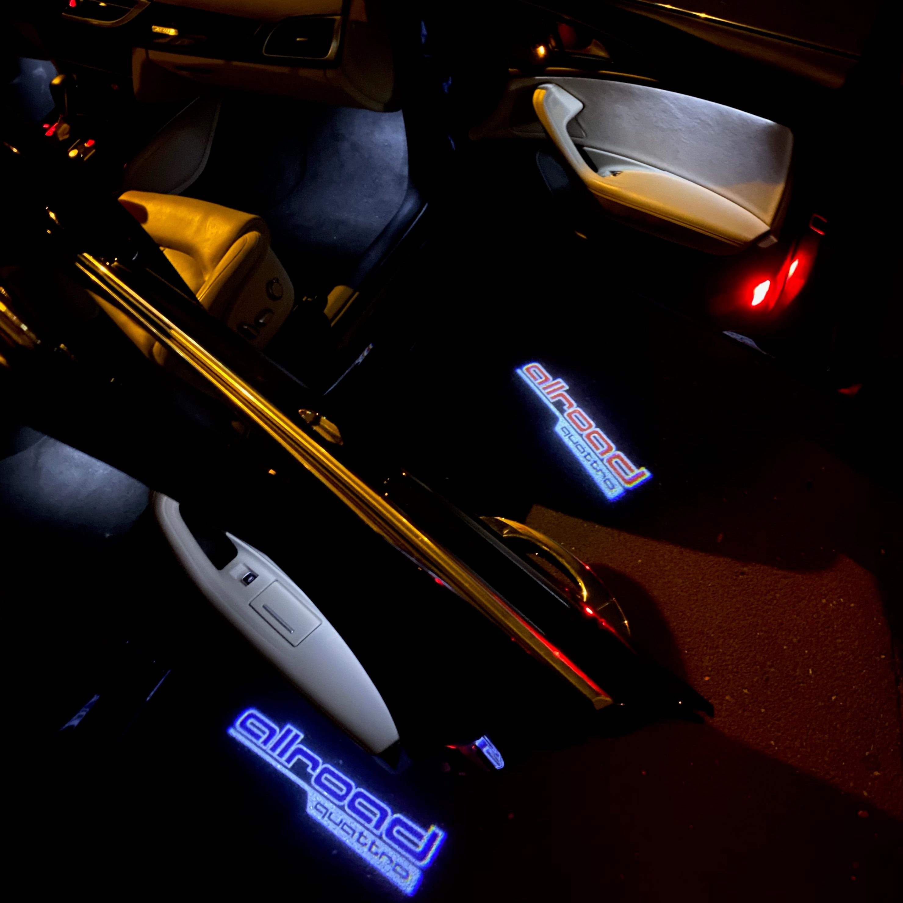 AUDI LOGO PROJEKTOT LIGHTS Nr.161 (Menge 1 = 2 Logo Films /2 Türlichter im Kombi 652899;