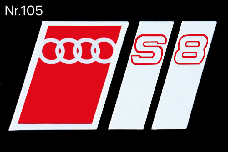 AUDI LOGO PROJECTOT LIGHTS Nr.103 (quantité 1 = 2 Logo Films /2 feux de porte)