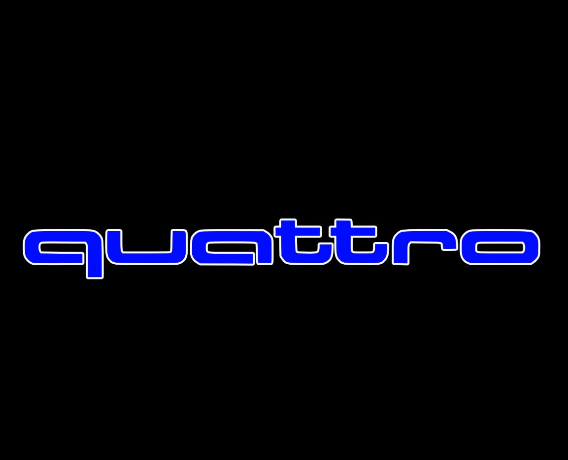 AUDI LOGO PROJECTOT LIGHTS Nr.97 (Menge 1 = 2 Logo Folien /2 Türleuchten)