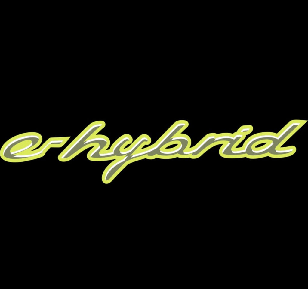 PORSCHE E-Hybrid LOGO PROJECTOT LIGHTS Nr.16 (Menge 1 = 2 Logo Film / 2 Türleuchten)