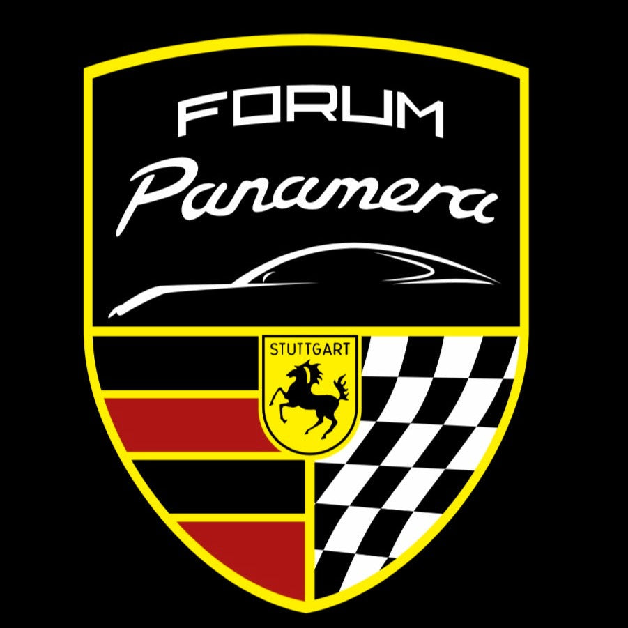 PORSCHE Panamera LOGO PROJECTOT LIGHTS Nr.04 (Menge 1 = 2 Logo Film / 2 Türleuchten)