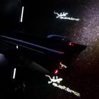 AUDI QUATTRO GECKO LOGO PROJECTOT LIGHTS Nr.62 (quantité 1 = 2 Logo Films /2 feux de porte)
