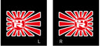GTR R35 PROJECTOT LIGHTS Nr.03 (quantity 1 = 2 Logo Films /2 door lights）