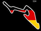 Nürburgring Logo Nr.222 (quantità 1 = 2 Logo Films / 2 luci porta）