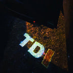 Volkswagen Türleuchten TDI Logo Nr. 56 (Menge 1 = 2 Logofilme /2 von Leuchten)
