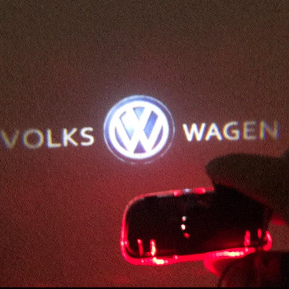 Volkswagen Luces de puerta Logo Nr. 05 (cantidad 1 = 2 películas con logo / 2 luces de puerta)