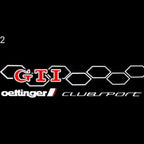 Volkswagen GTI door LAMP logo No. 21 (quantity 1 = 2 logo Film / 2 door LAMP)