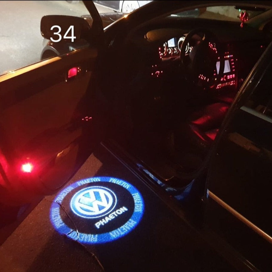 Volkswagen door LAMP Phaeton logo No. 78 (Number 1 = 2 logotipos Film / 2 door LAMP)