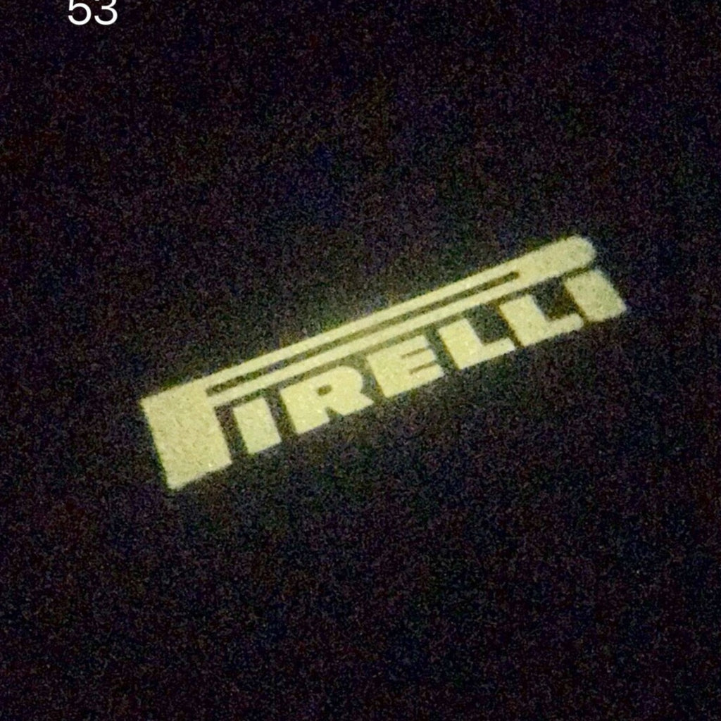 Volkswagen Türleuchten PIRELLI Logo Nr. 42 (Menge 1 = 2 Logofolien /2 Türleuchten)
