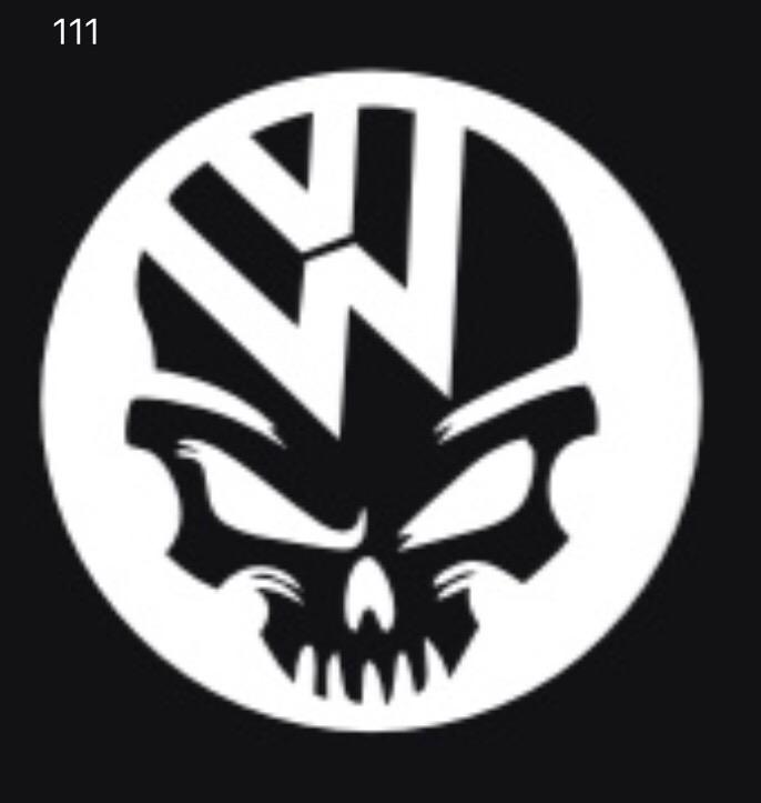 Volkswagen Türleuchten Logo Nr. 14 (Menge 1 = 2 Logofolien /2 Türleuchten)