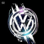 Feux de porte Volkswagen Logo Nr. 146 (quantité 1 = 2 film logo / 2 feux de porte)