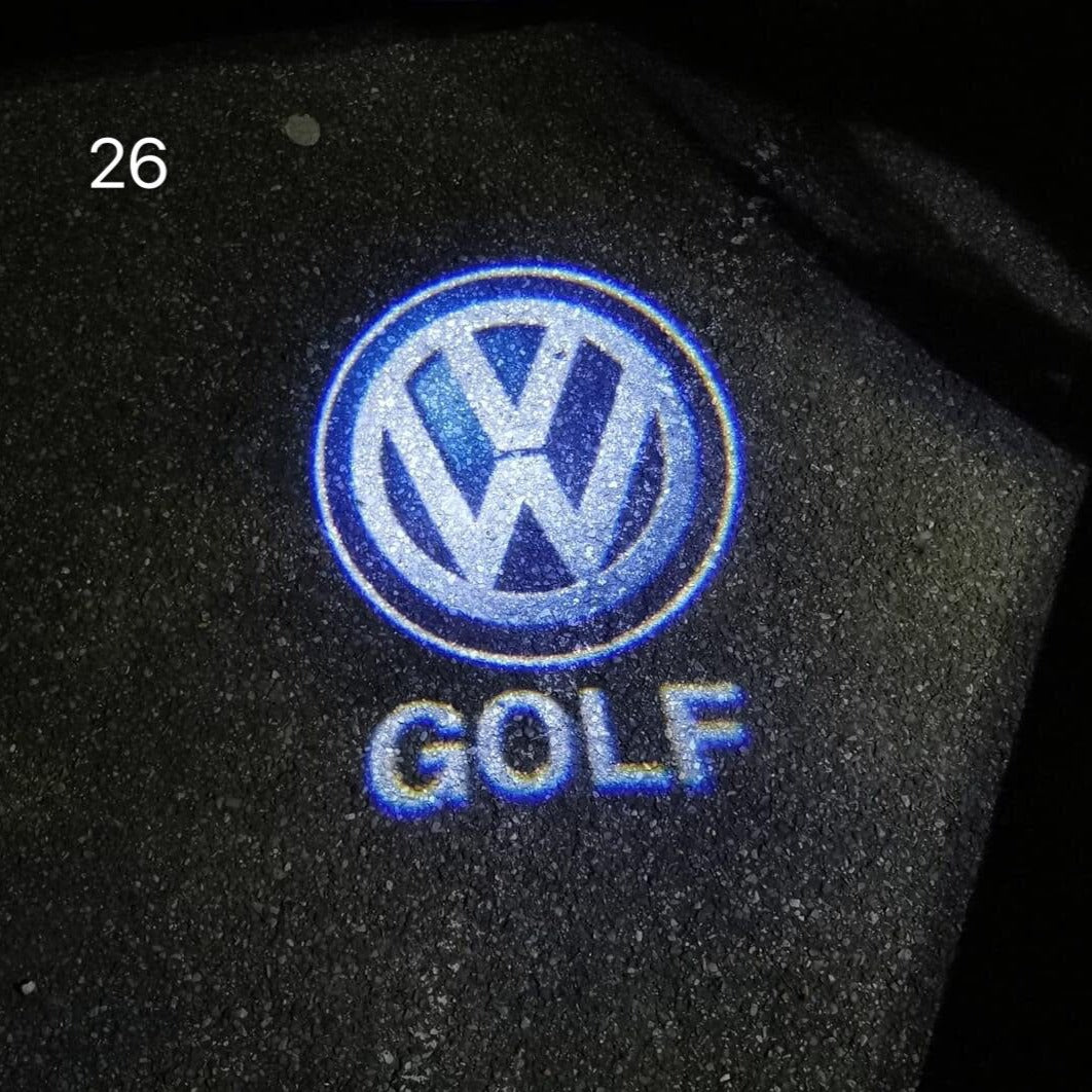 Volkswagen Door lights Logo Nr. 12 (cantidad 1 = 2 logo films /2 luces de puerta)