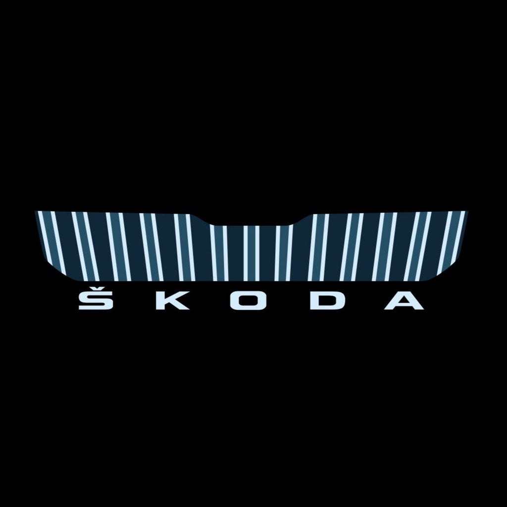 SKODA LOGO PROJECTOT LIGHTS Nr.43 (quantité 1 = 2 Logo Film / 2 feux de porte)