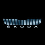 SKODA LOGO PROJECTOT LIGHTS Nr.43 (quantité 1 = 2 Logo Film / 2 feux de porte)