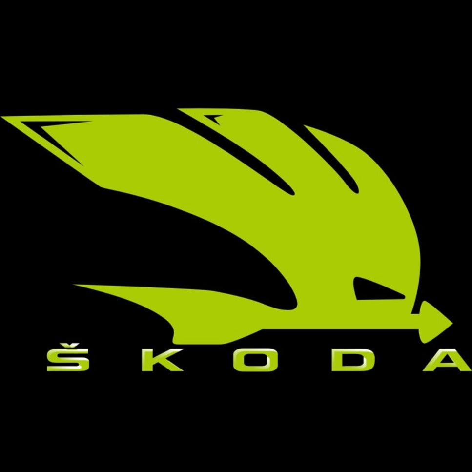 SKODA LOGO PROJECTOT LIGHTS Nr. 38 (quantità 1 = 2 Logo Film / 2 luci porta)