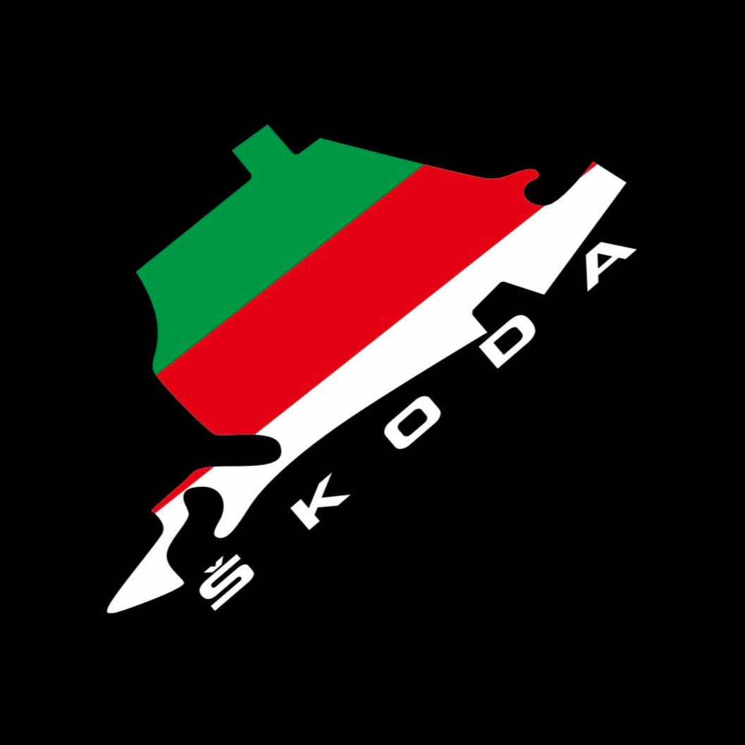 SKODA LOGO PROJECTOT LIGHTS Nr.48 (cantidad 1 = 2 logo película / 2 luces de puerta)