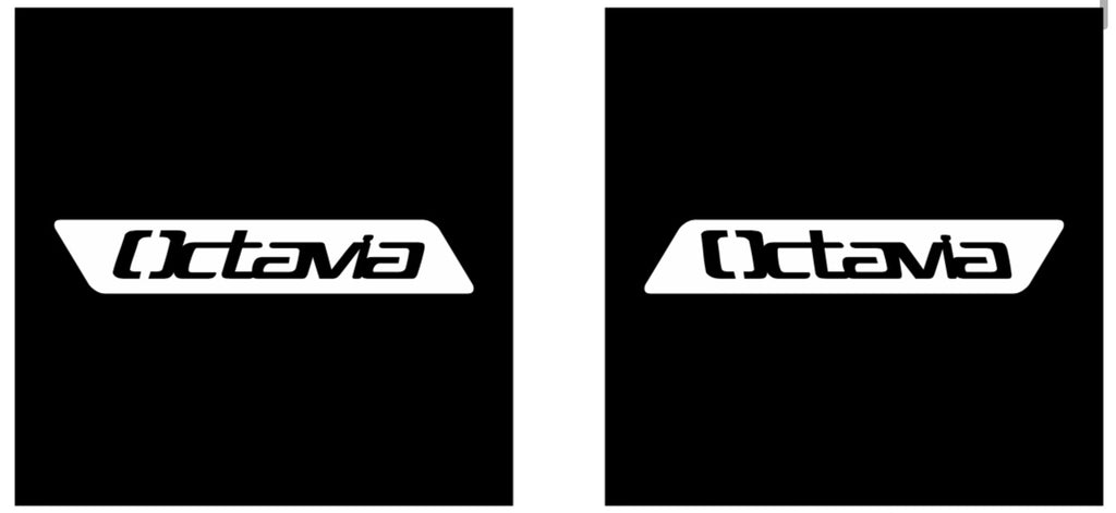 LUCES DE PROYECTOR CON LOGO SKODA Nr.66 (cantidad 1 = 2 Película de Logotipo / 2 Luces de puerta)