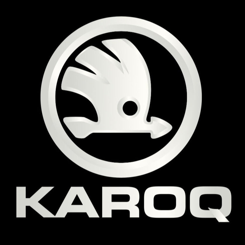 SKODA KAROQ LOGO LIGHTS Nr.50 (cantidad 1 = 2 logo película / 2 luces de puerta)