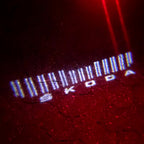 SKODA LOGO PROJECTOT LIGHTS Nr.43 (quantité 1 = 2 Logo Film / 2 feux de porte)