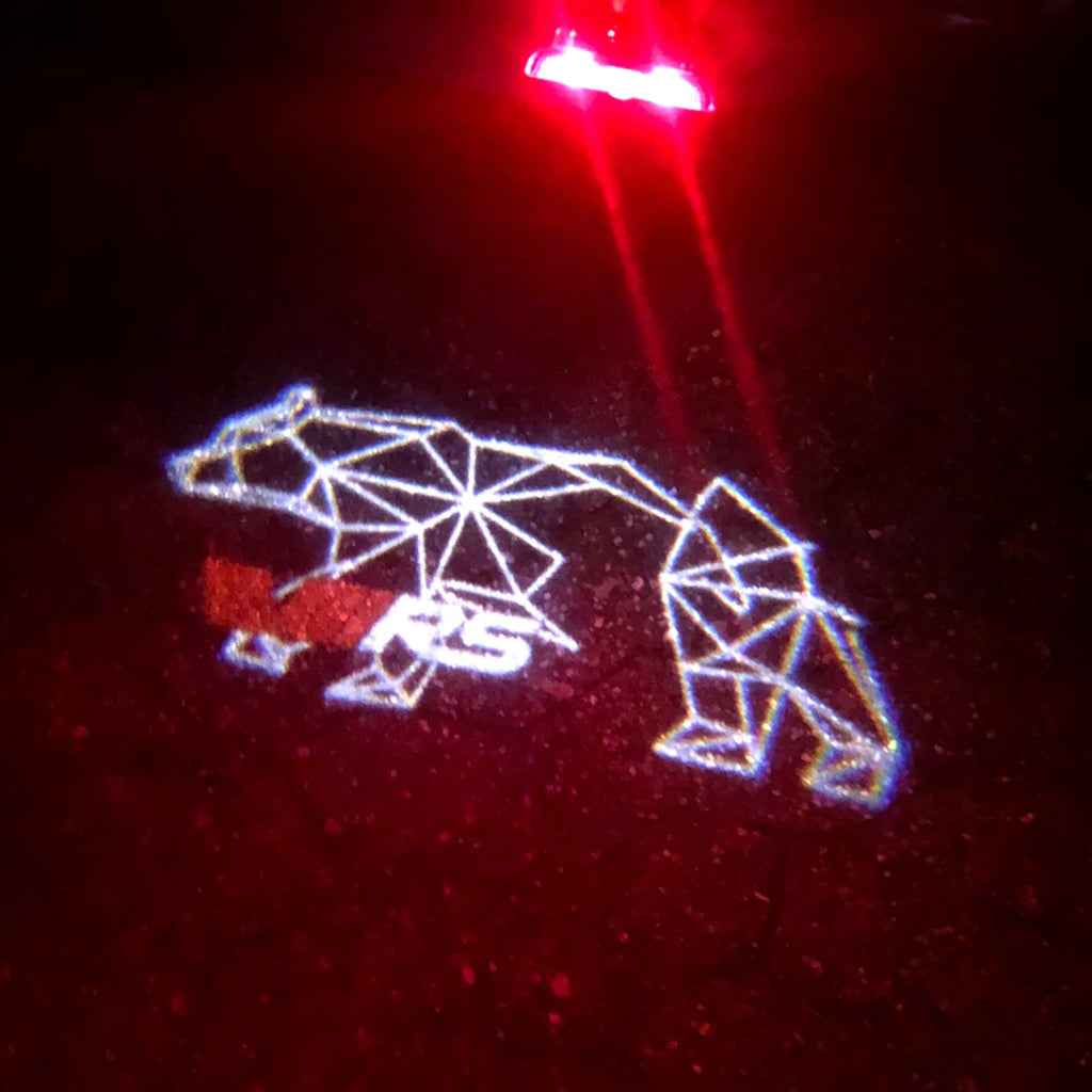 SKODA VRS LOGO PROJECTOT LIGHTS Nr.47 (quantité 1 = 2 Logo Film / 2 feux de porte)