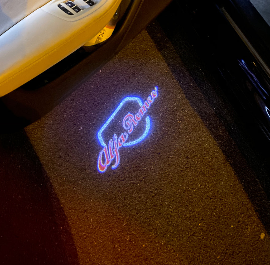 Alfa Romeo LOGO PROJECTOR LIGHTS Nr.18 (quantité 1 = 2 Logo Film / 2 portes lumières)