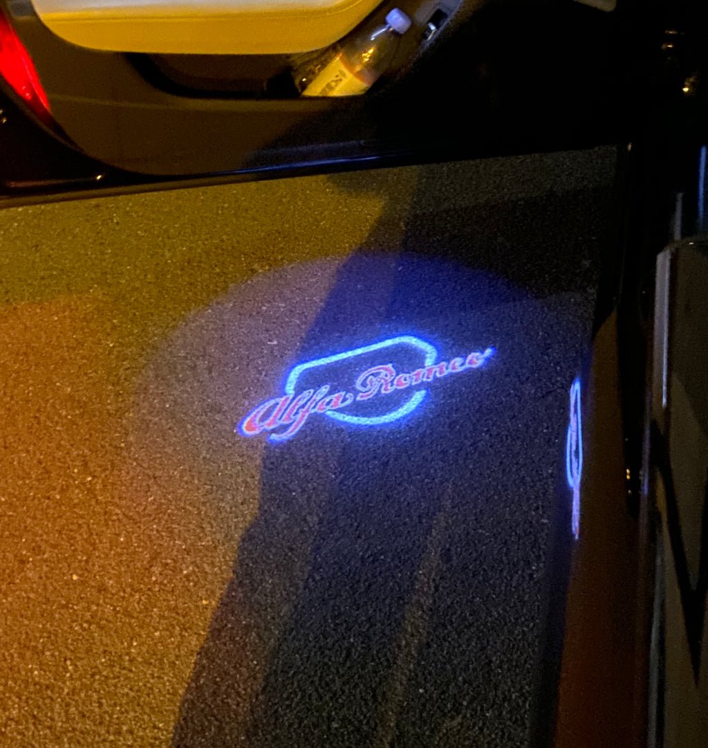 Alfa Romeo LOGO PROJECTOR LIGHTS Nr.18 (quantité 1 = 2 Logo Film / 2 portes lumières)