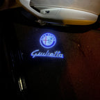 Alfa Romeo Giulietta LOGO PROJECTOT LIGHTS Nr.87 (Menge 1 = 2 Logo Film/2 Türleuchten)