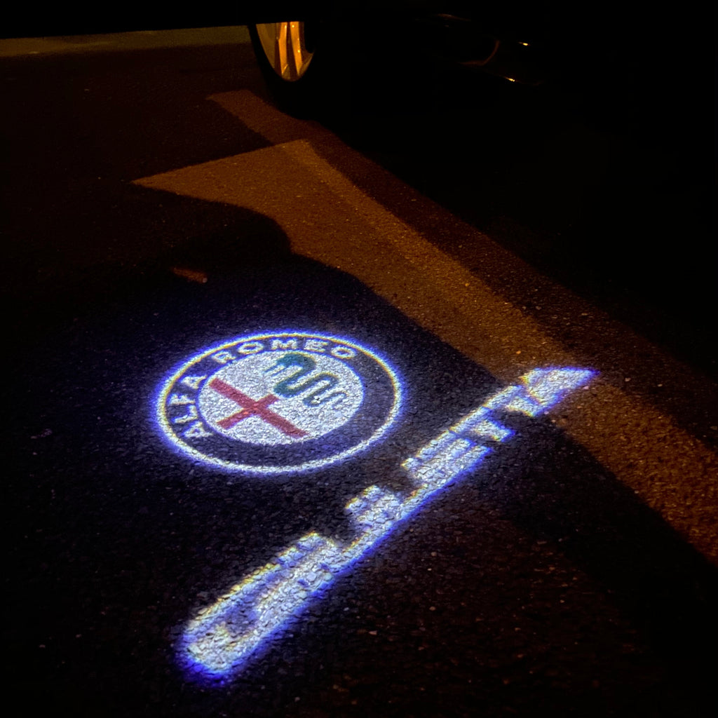 ألفا روميو GIULIETTA LOGO PROJECTOT أضواء Nr.86 (كمية 1 = 2 شعار فيلم / 2 أضواء الباب)