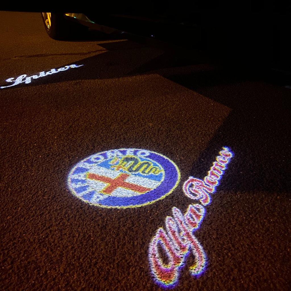 Alfa Romeo LOGO PROJECTOT LIGHTS Nr.14 (quantité 1 = 2 Logo Film / 2 feux de porte)
