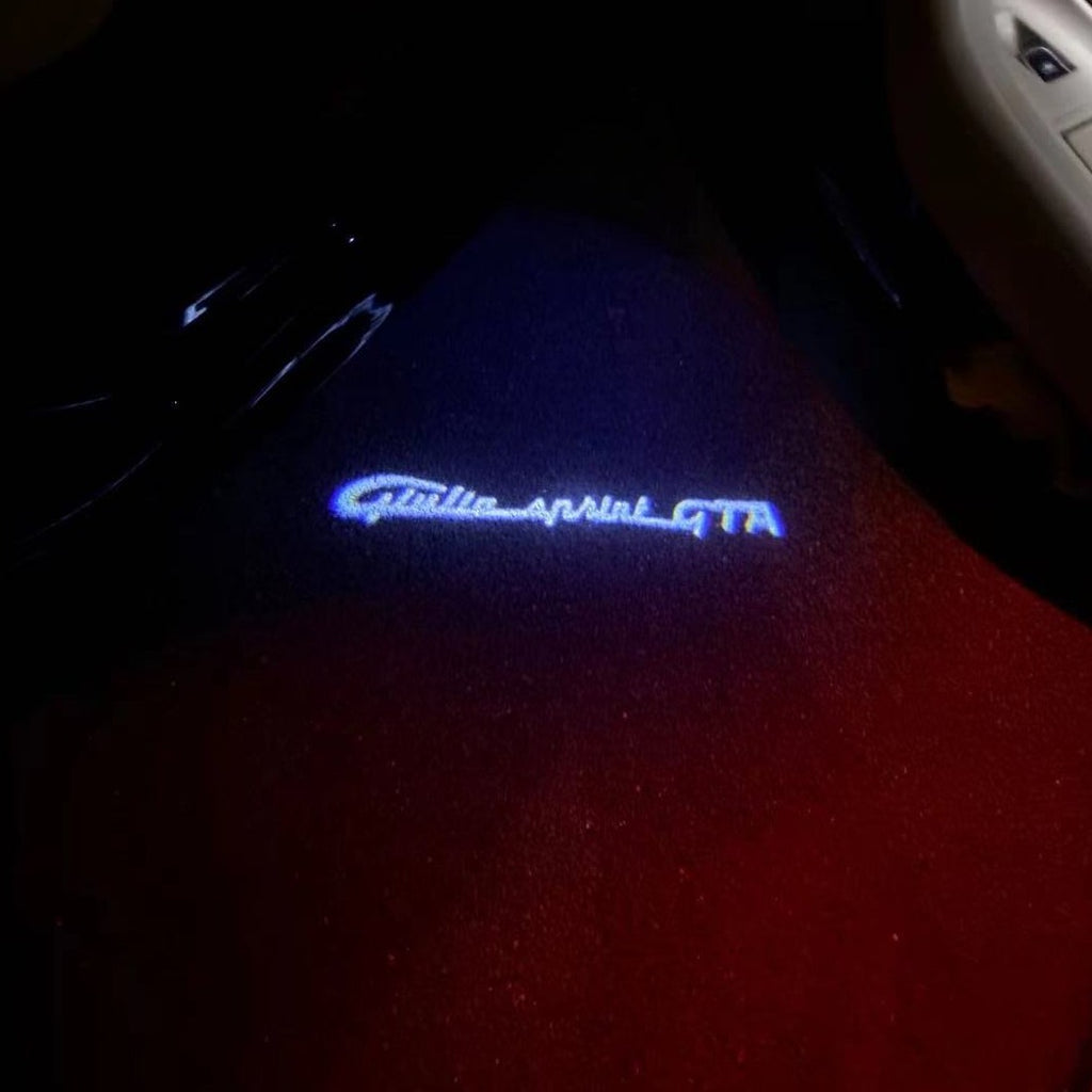 ألفا روميو GIULIETTA GTA LOGO PROJECTOT أضواء Nr.76 (كمية 1 = 2 شعار فيلم / 2 أضواء الباب)