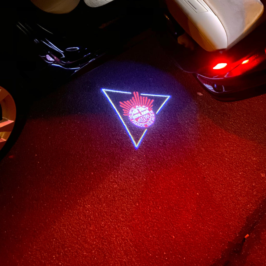 Alfa Romeo LOGO PROJECTOT LIGHTS Nr.20 (quantité 1 = 2 Logo Film / 2 feux de porte)