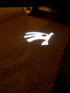 SKODA LOGO PROJECTOT LIGHTS Nr.07 (quantità 1 = 2 Logo Film / 2 luci porta)