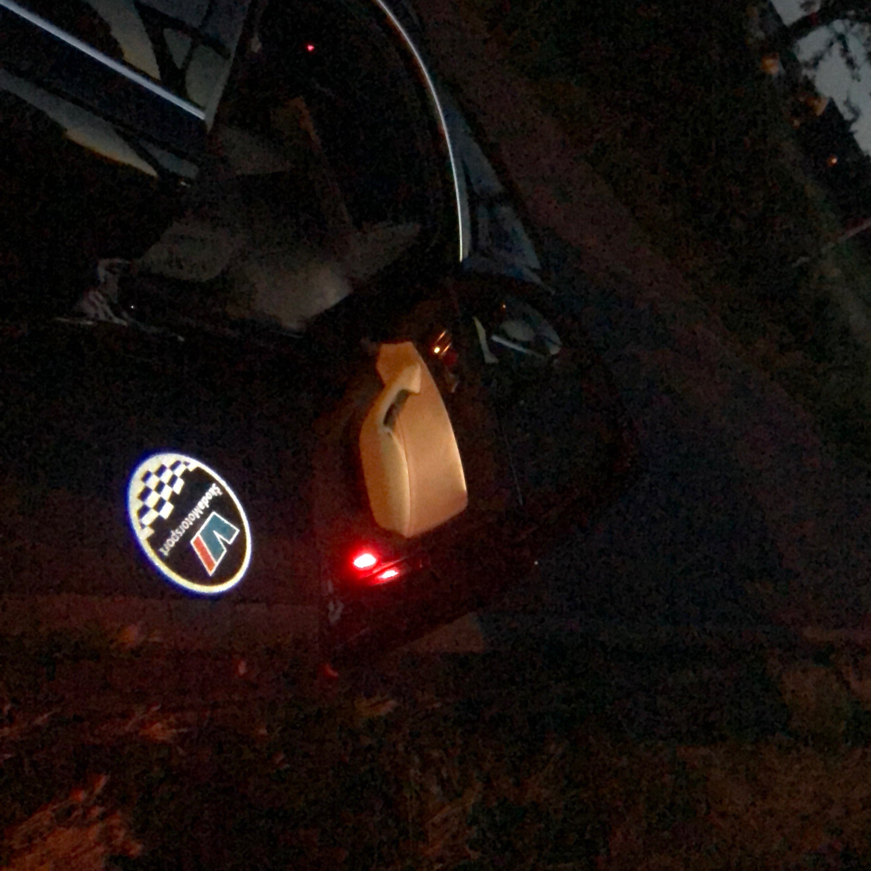 SKODA LOGO PROJECTOT LIGHTS Nr.73 (cantidad 1 = 2 logo película / 2 luces de puerta)