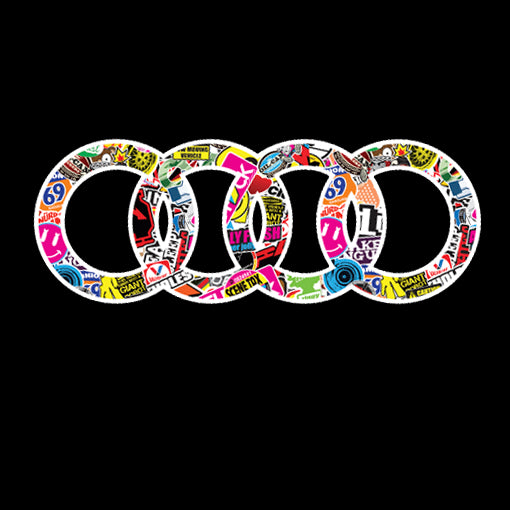 AUDI LOGO PROJEKTOT LIGHTS Nr.10 (Menge 1 = 2 Logo Films /2 Türlichter im Kombi 652899;