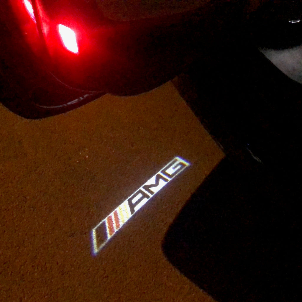 MERCEDES BENZ AMG LOGO PROJECTOT LIGHTS Nr.16 (cantidad 1 = 1 juego/2 luces de puerta)