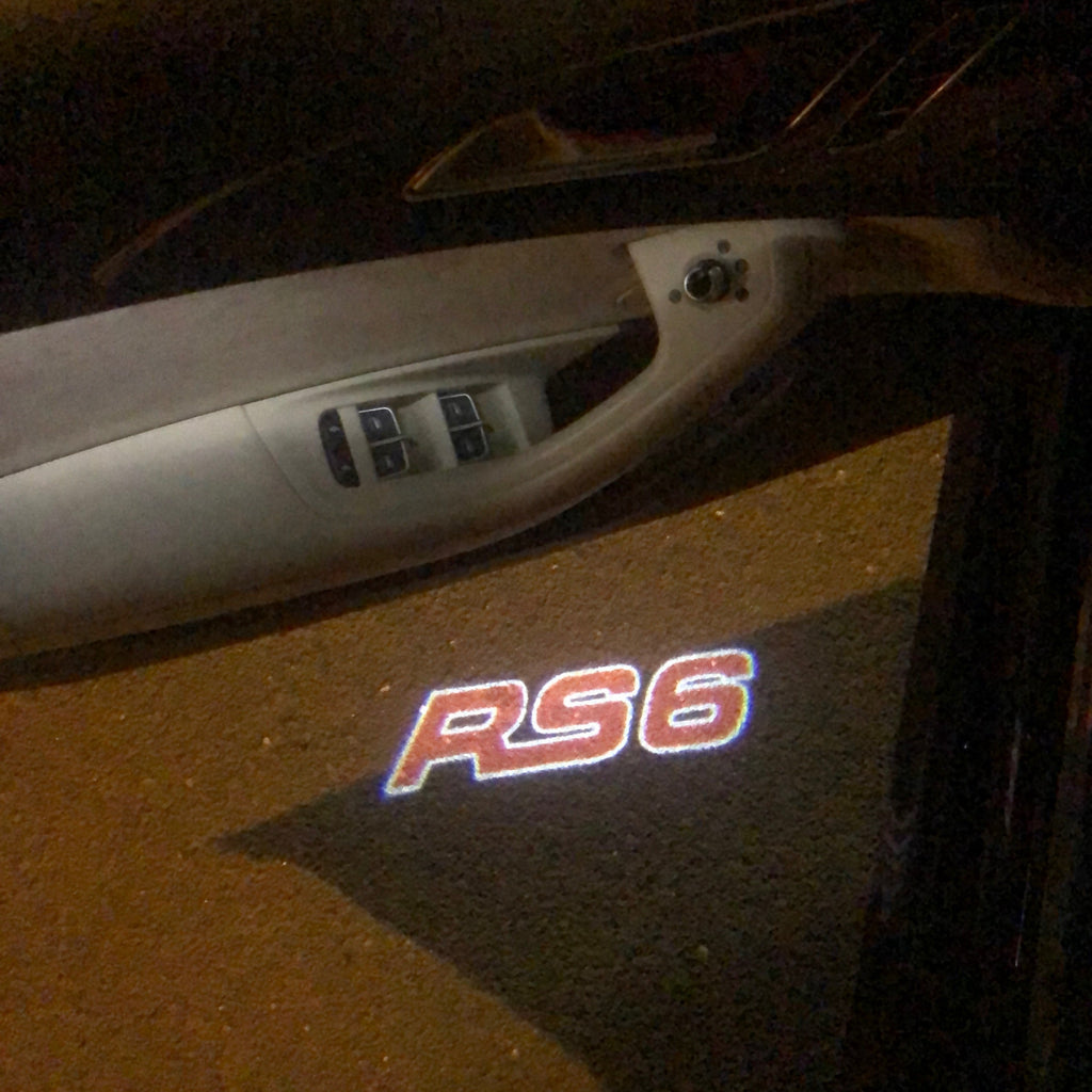 LUCI PROJECTOT LOGO AUDI Nr.76 (quantità 1 = 2 Pellicole Logo / 2 luci porta）